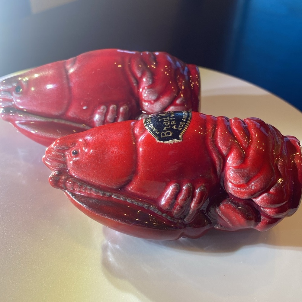 Vintage Brad Keeler of California pottery, Lobsterware Salt and Pepper Shakers - Picture 11 of 14